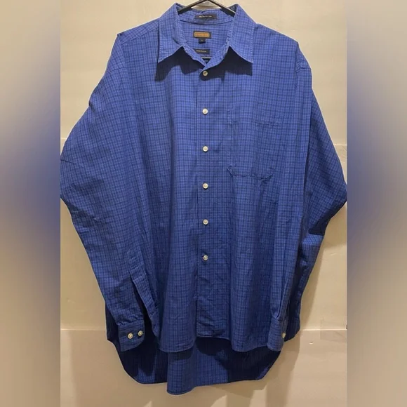 Coach Men's Blue Checkered Casual Shirt - Picture 2 of 13